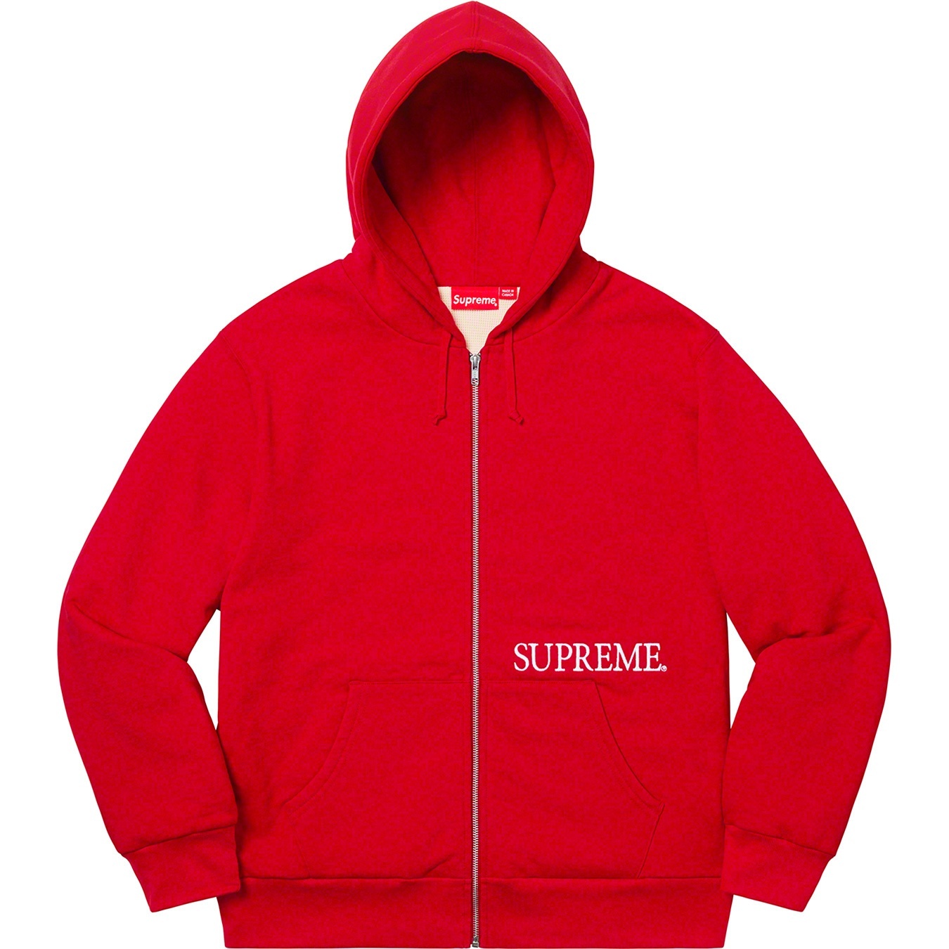 Thermal Zip Up Hooded Sweatshirt view 12